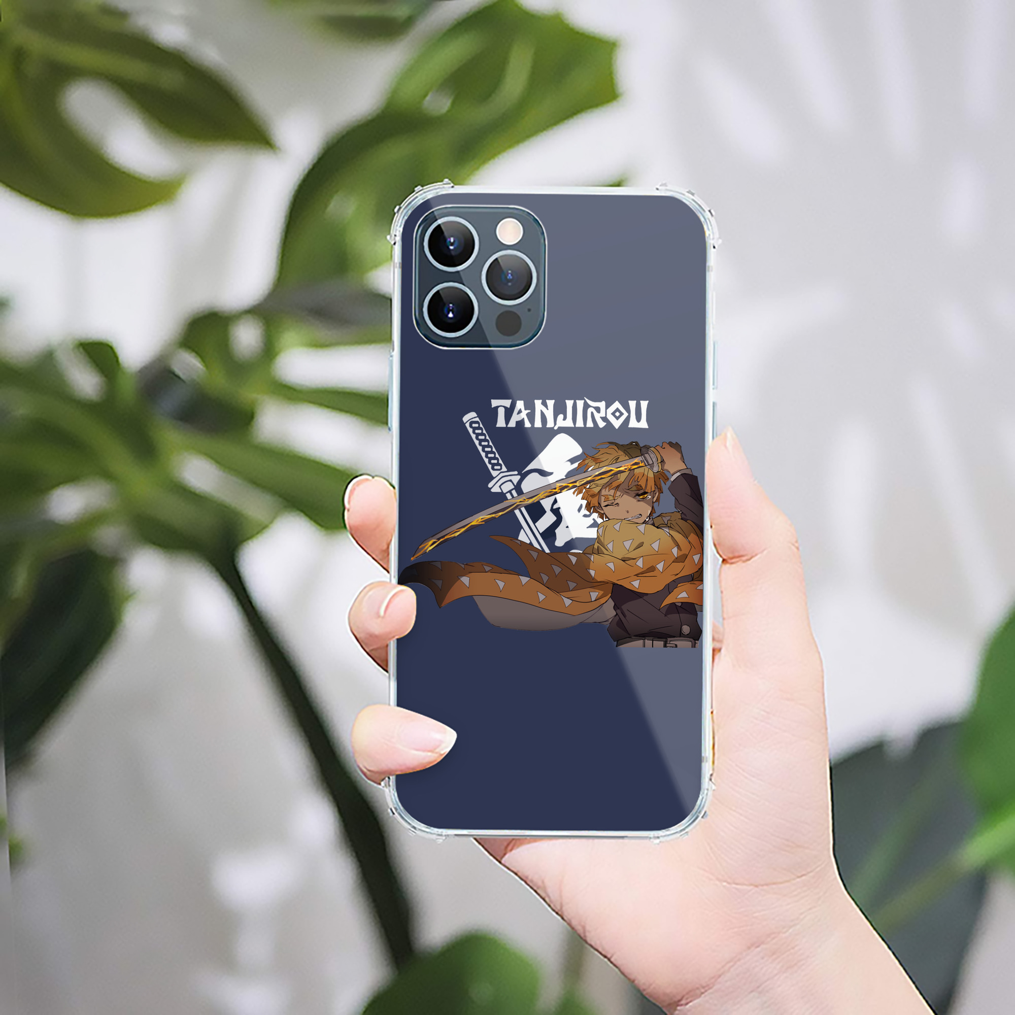 （画像用） 鬼滅の刃（きめつのやいば）我妻 善逸／あがつま ぜんいつ Agatsuma Zenitsu 【iPhone 12シリーズ対応】透明スマホケース（クリアソフトケース）